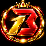 Bonu1 Game logo with red and gold 3D gaming design